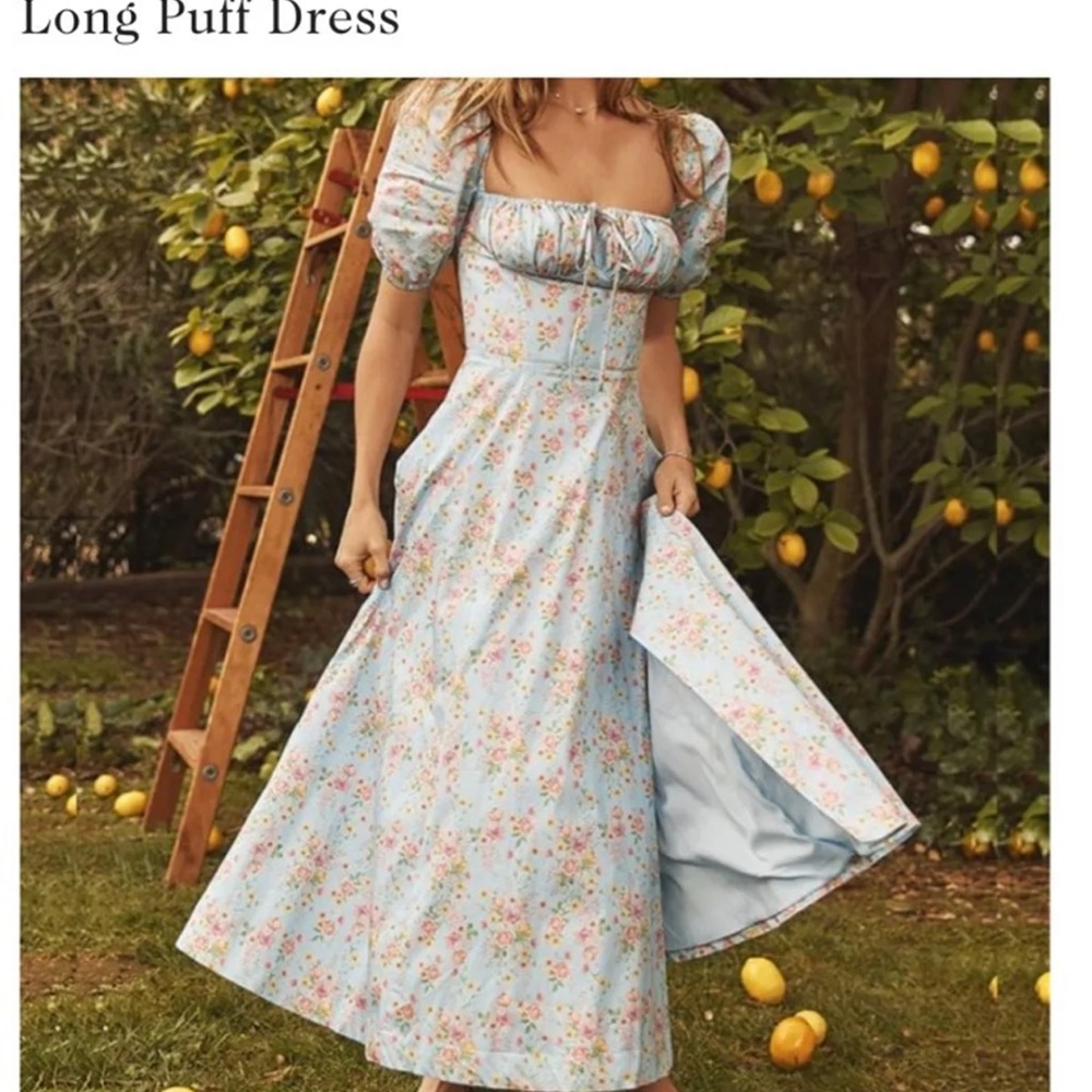 Honu Hut Long puff dress